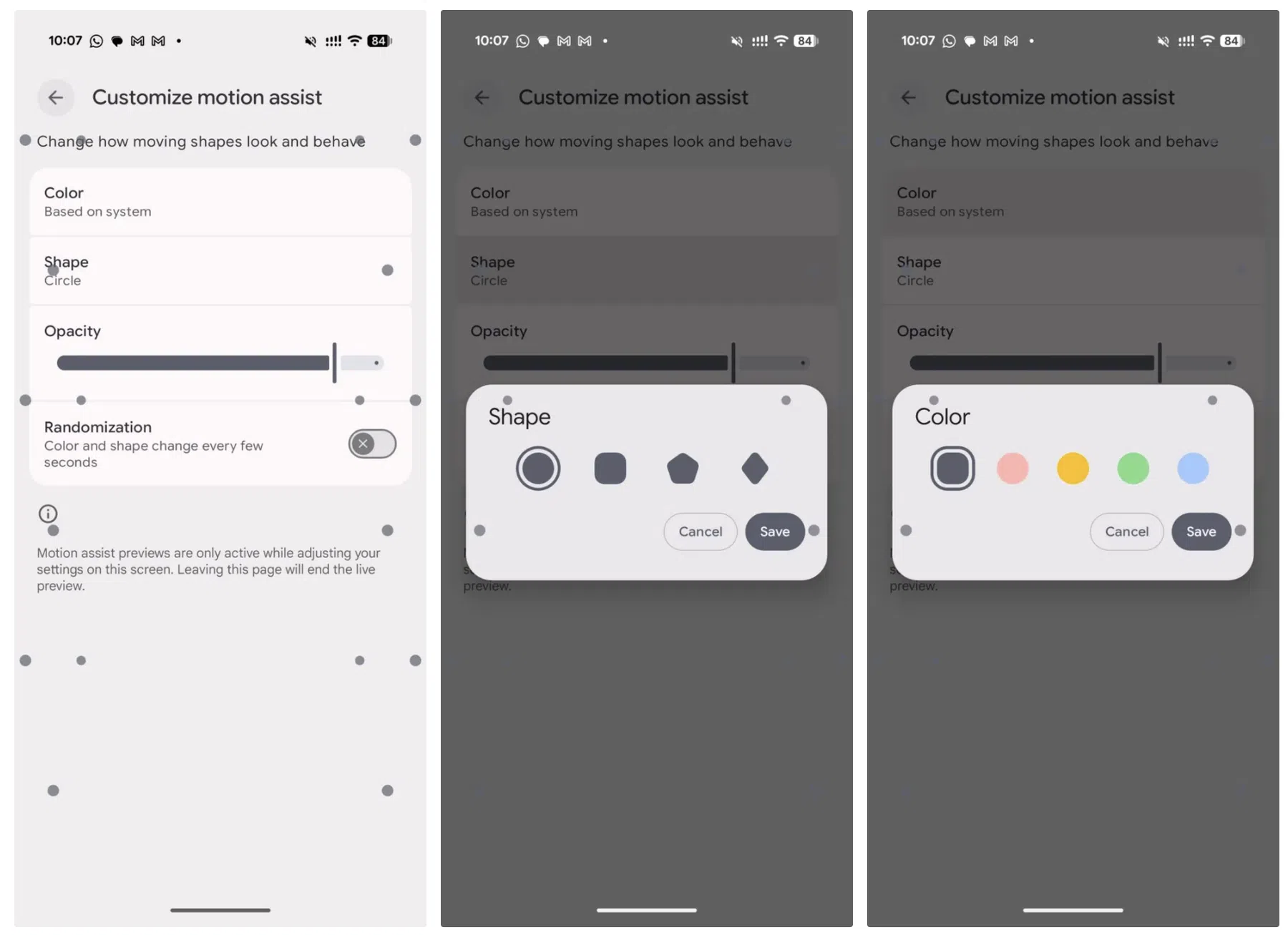 Google Motion Assist